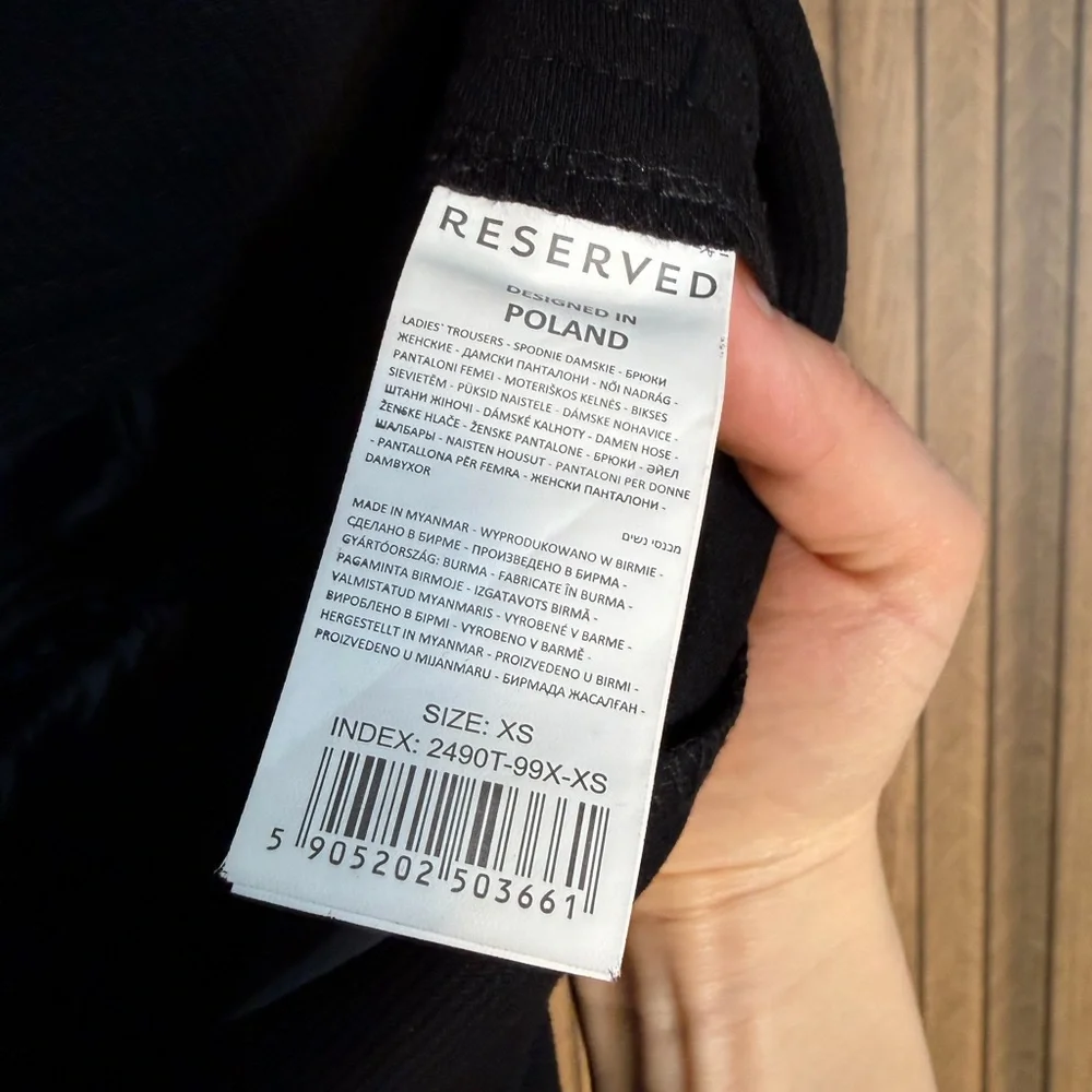 Reserved Classic Black Women's Trousers - Picture 3 of 3
